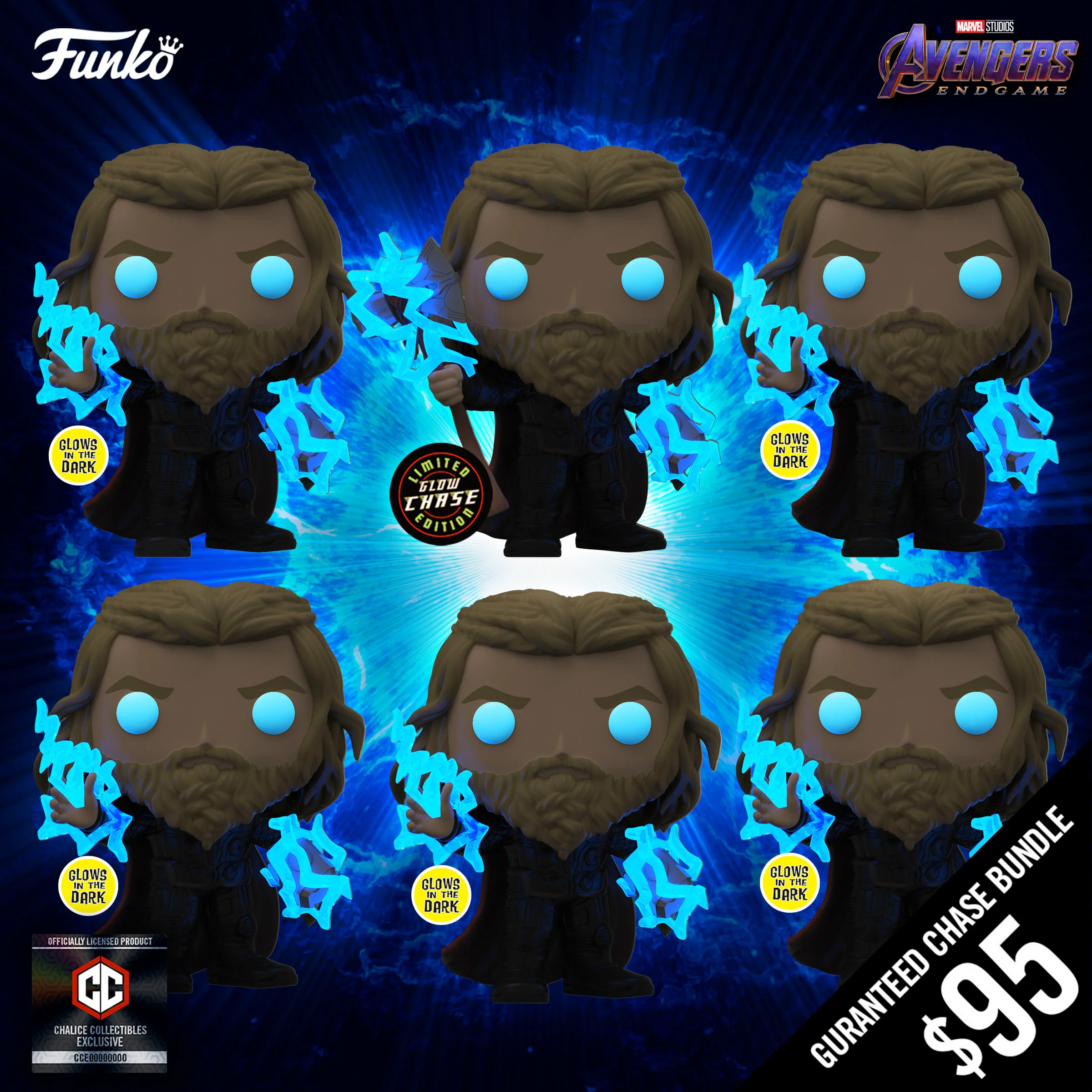 Funko Pop! Chalice Collectibles Exclusive: Avengers Endgame: Thor (Guaranteed Chase Bundle) - Image 2