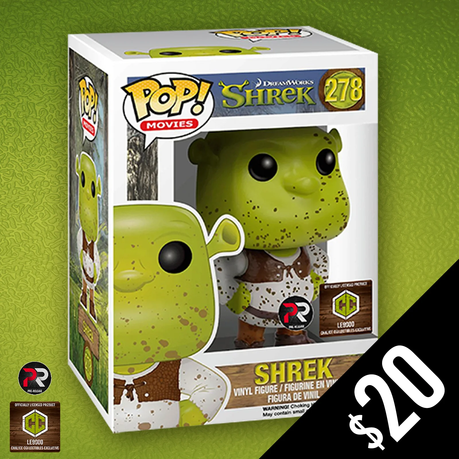 Funko Pop! Chalice Exclusive LE9000: Shrek (Muddy) #278 (PR) - Image 2
