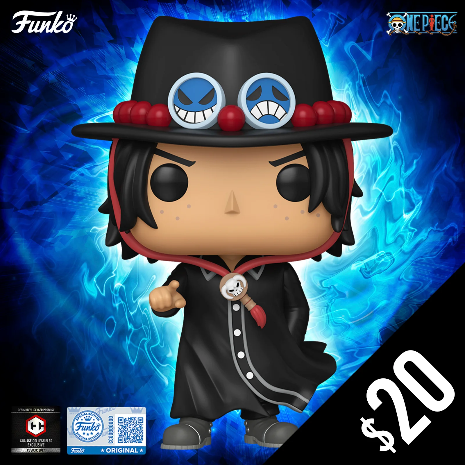Funko Pop! Chalice Exclusive: One Piece S12: Portgas D. Ace  #2130 - Image 2