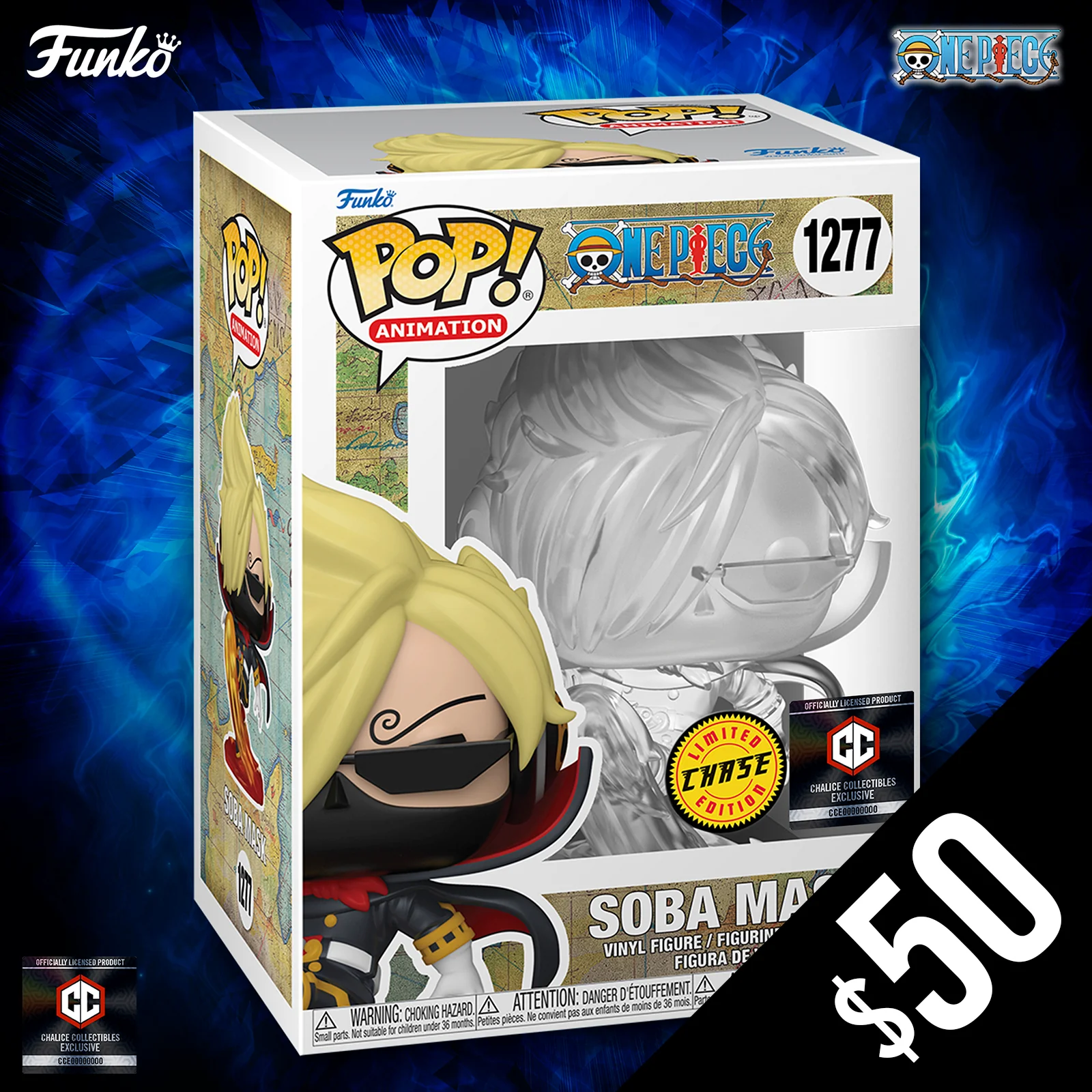 Funko Pop! Chalice Exclusive: One Piece: Soba Mask #1277 (CHASE) - Image 2
