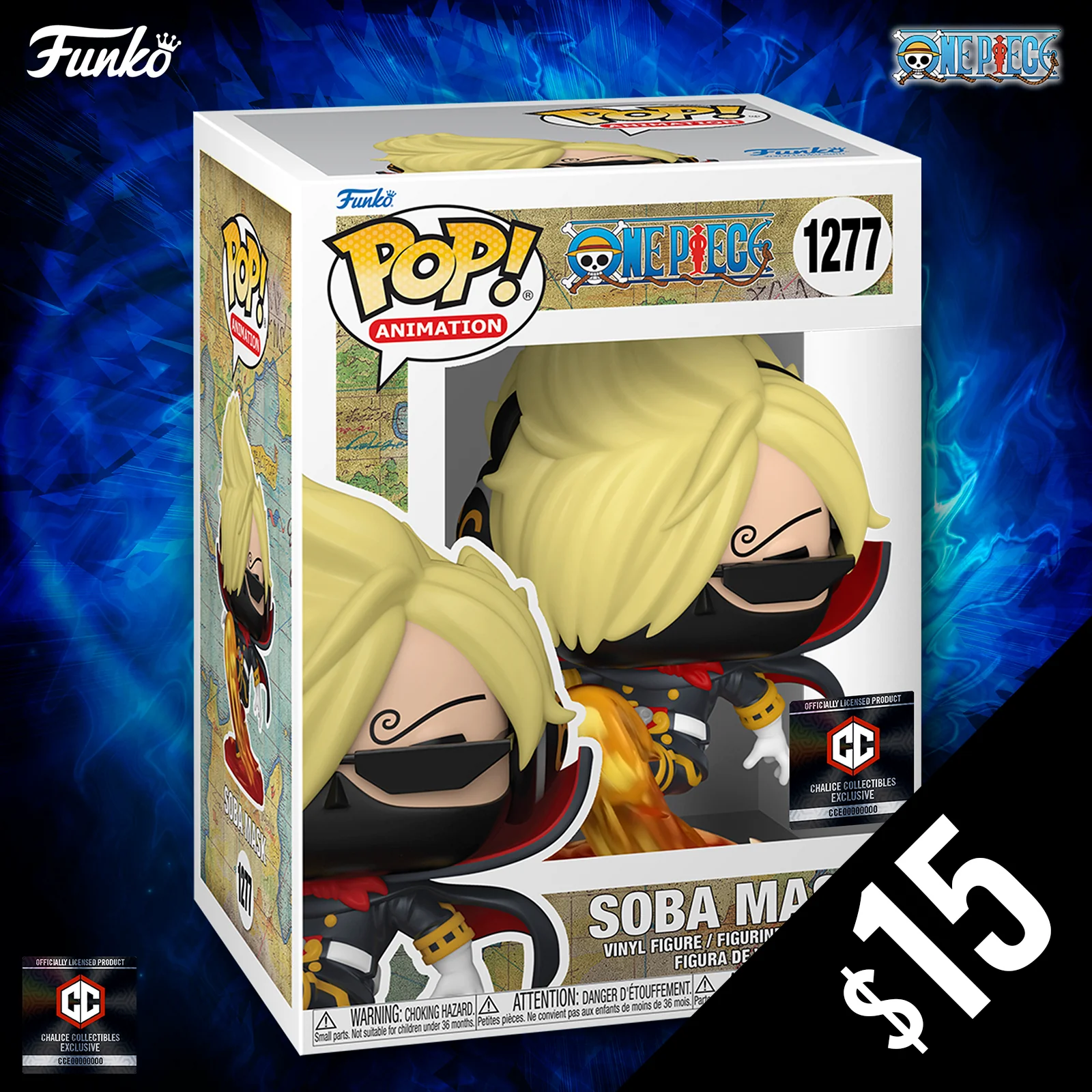 Funko Pop! Chalice Exclusive: One Piece: Soba Mask #1277 (non-chase) - Image 2