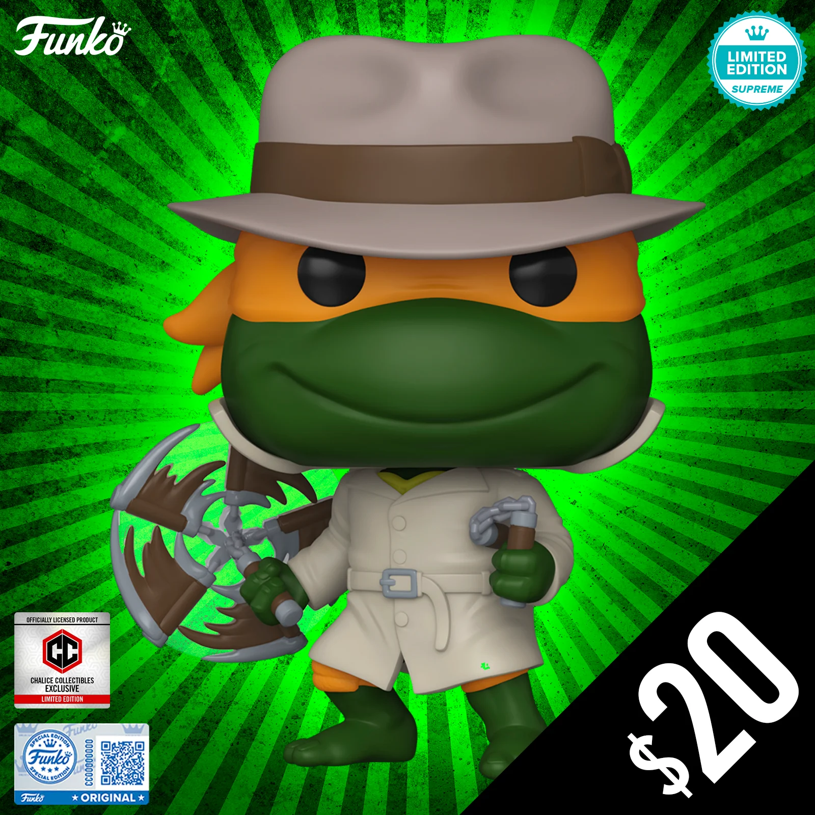 Funko Pop! Chalice Exclusive:TMNT: Michelangelo #1749 (LE9500) - Image 2