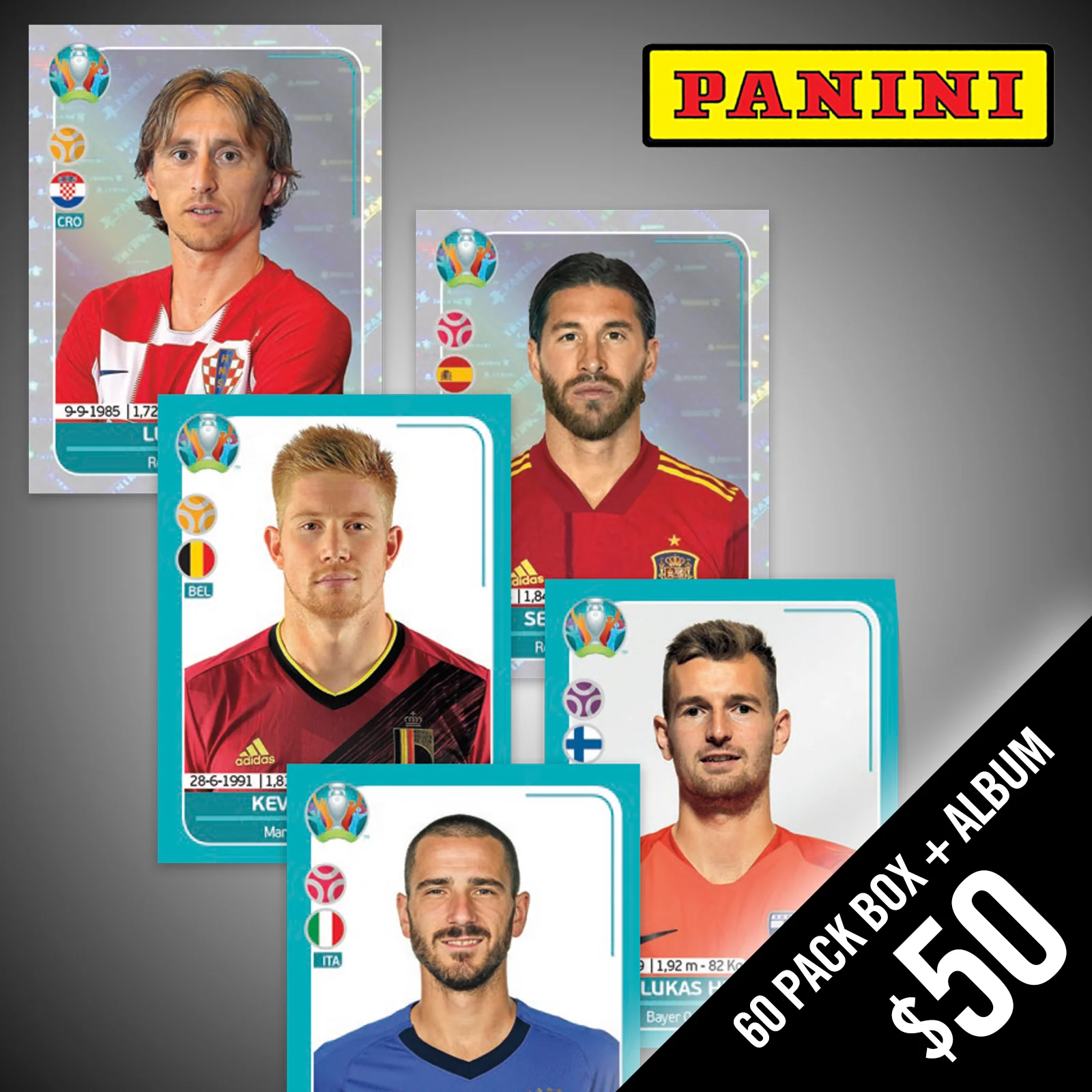 PANINI: 2020 Euro Cup Soccer Preview (Stickers + Album) - Image 2