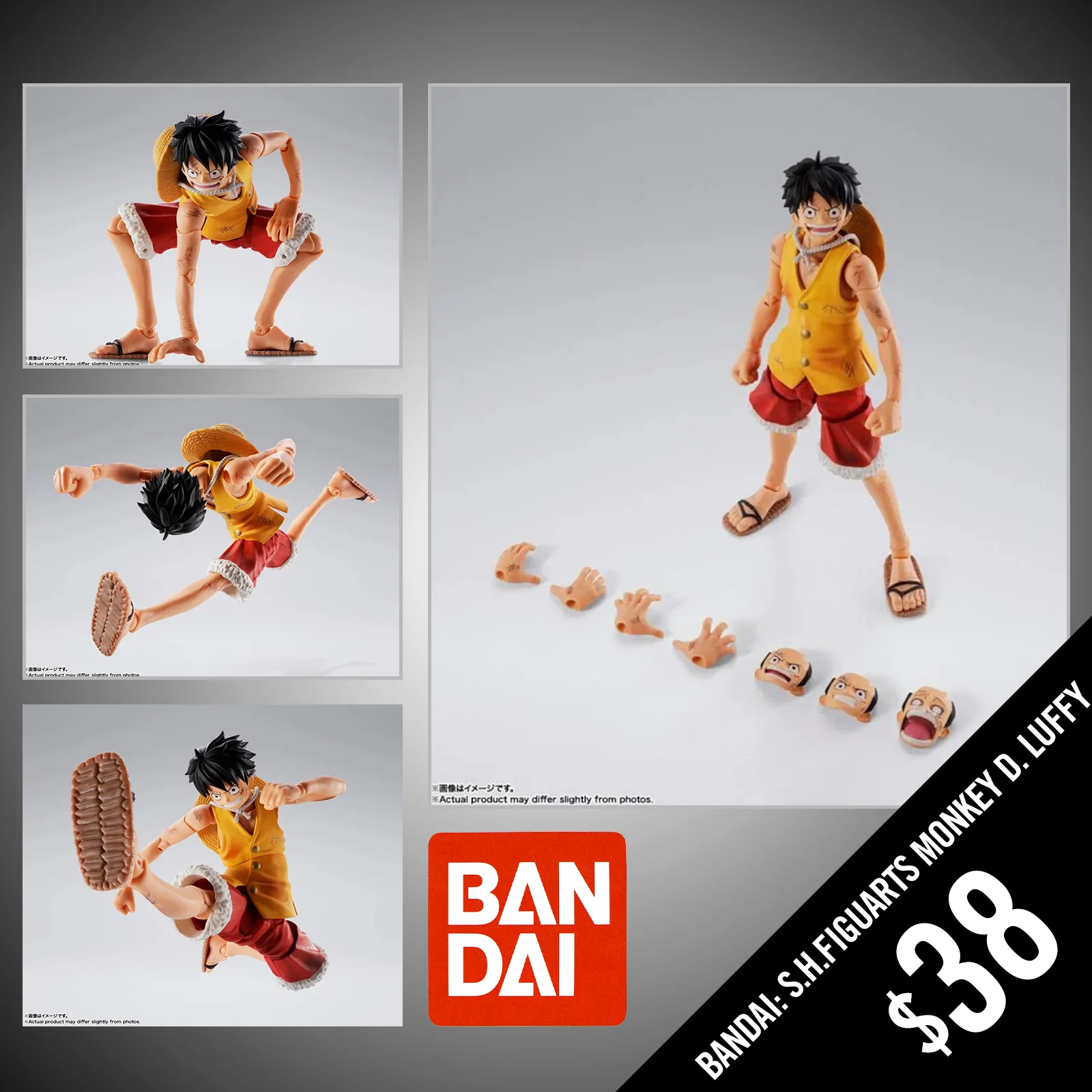 Pre-Order - Bandai: One Piece S.H.Figuarts Monkey D. Luffy (Summit War of Marineford) Action Figure - Image 2