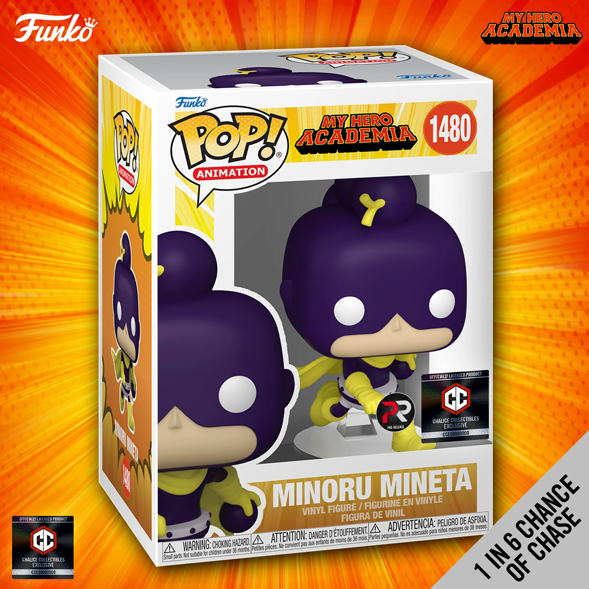 Pre-Order - Funko Pop! Chalice Collectibles Exclusive: MHA: Minoru Mineta (1 in 6 chance of Chase) (PR) - Image 2