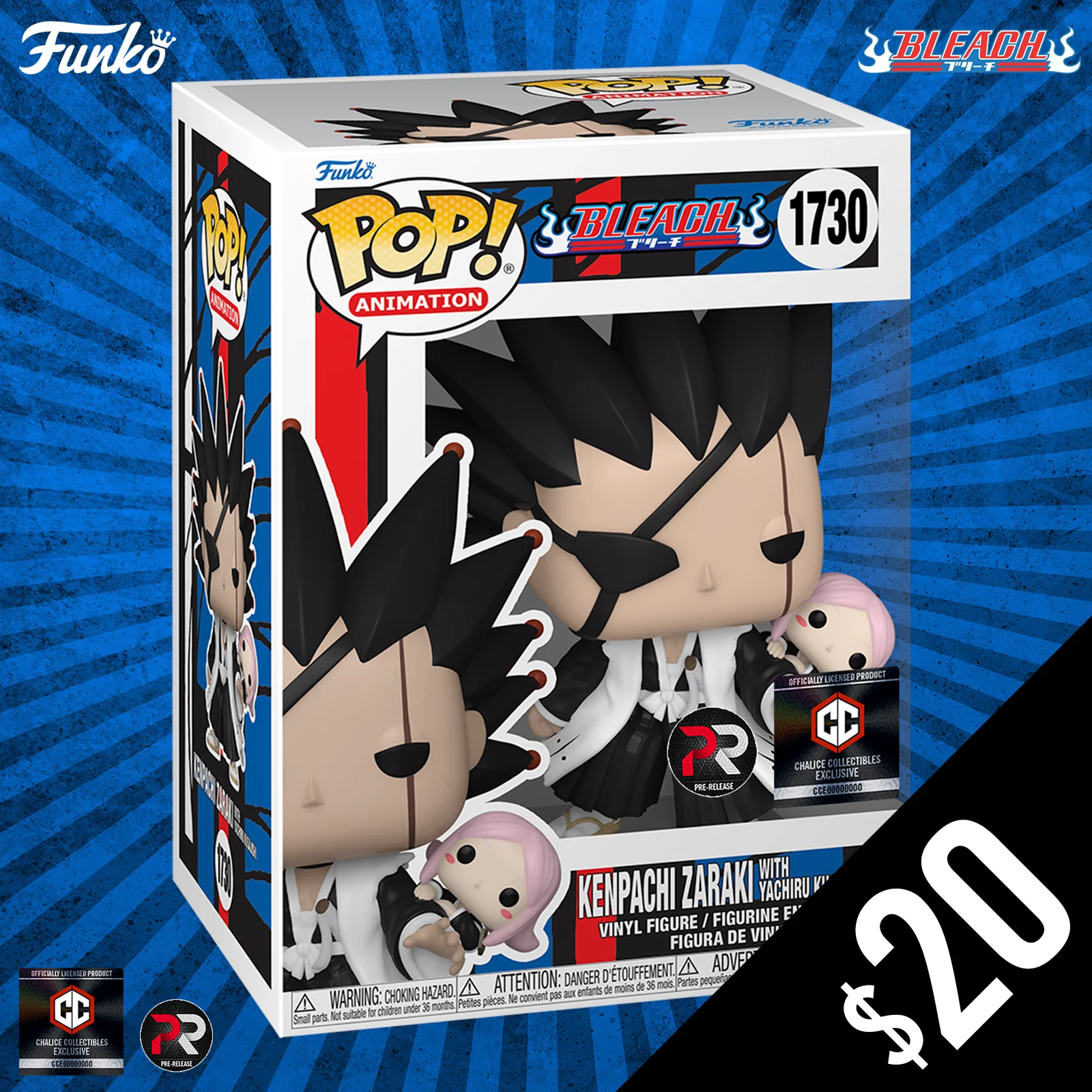Pre-Order: Funko Pop! Chalice Exclusive: Bleach: Kenpachi Zaraki With Yachiru Kusajishi (PR) - Image 2