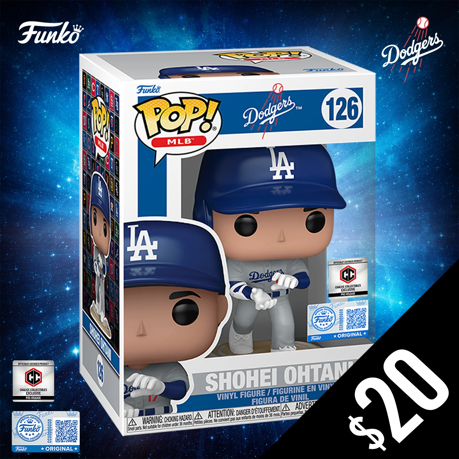 Pre-Order: Funko Pop! Chalice Exclusive: Shohei Ohtani #126 (Kamehameha Celebration) (PR) - Image 2
